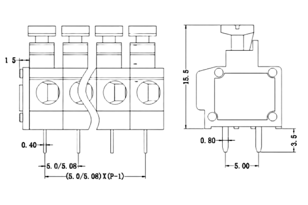 PCB Screw Terminal Block - XY126V-5.0
