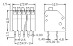 PCB Screw Terminal Block - XY126V-5.0