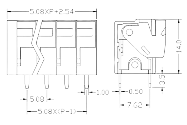 PCB Screw Terminal Block - XY126V-5.0