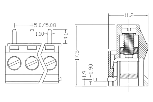 PCB Screw Terminal Block - XY126V-5.0