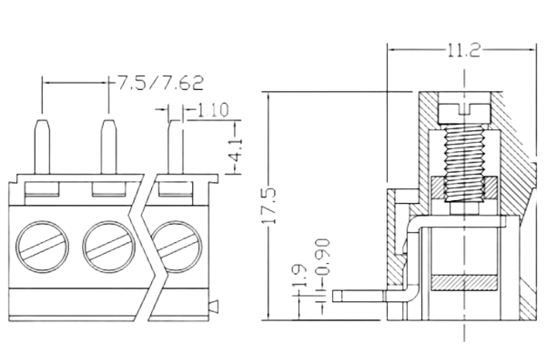 PCB Screw Terminal Block - XY126V-5.0