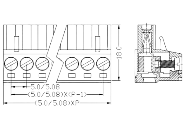 PCB Screw Terminal Block - XY126V-5.0