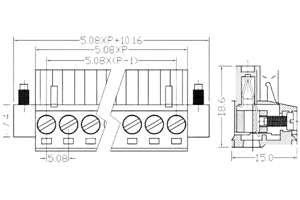 PCB Screw Terminal Block - XY126V-5.0