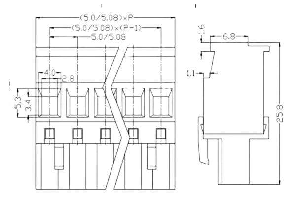 PCB Screw Terminal Block - XY126V-5.0