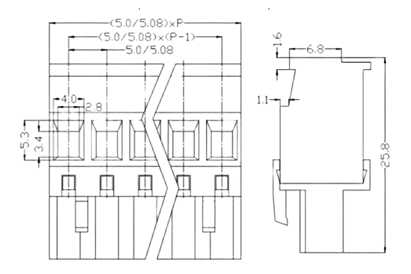 PCB Screw Terminal Block - XY126V-5.0