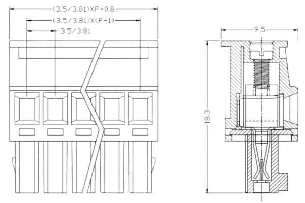 PCB Screw Terminal Block - XY126V-5.0