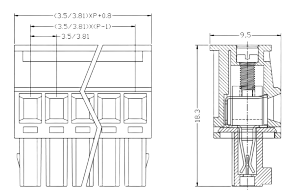 PCB Screw Terminal Block - XY126V-5.0