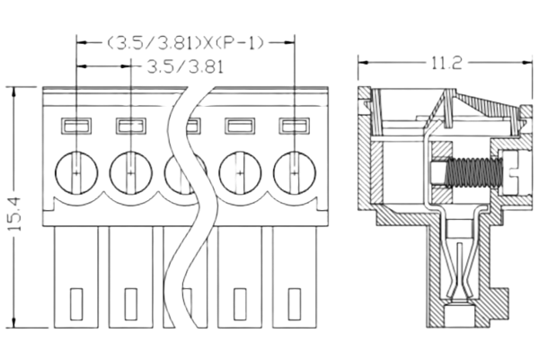 PCB Screw Terminal Block - XY126V-5.0