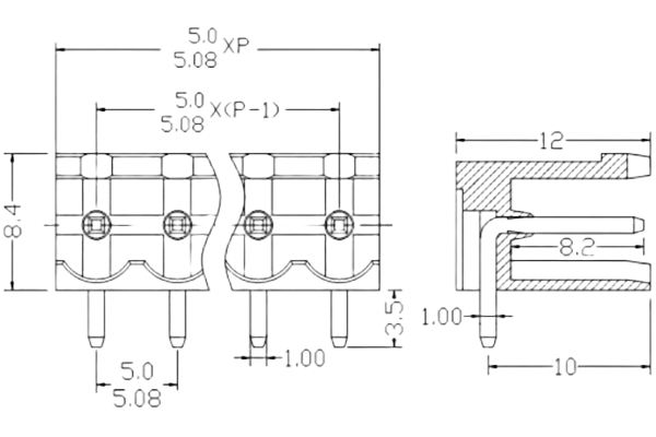 PCB Screw Terminal Block - XY126V-5.0