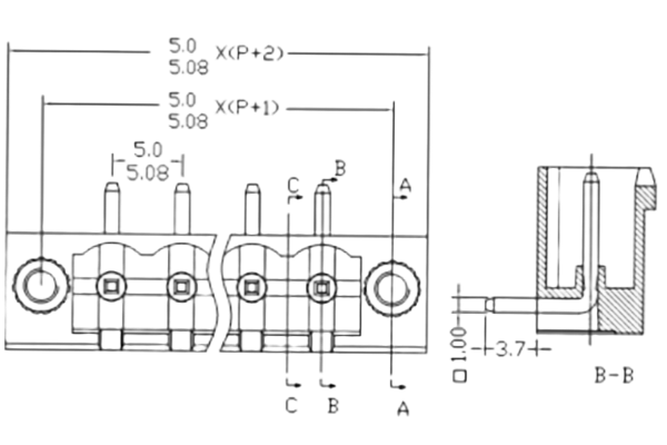 PCB Screw Terminal Block - XY126V-5.0