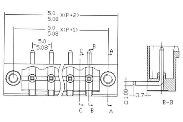 PCB Screw Terminal Block - XY126V-5.0