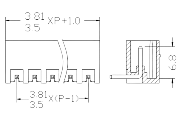 PCB Screw Terminal Block - XY126V-5.0