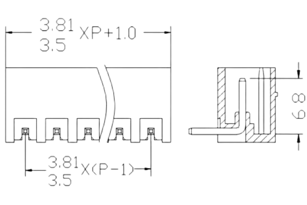 PCB Screw Terminal Block - XY126V-5.0