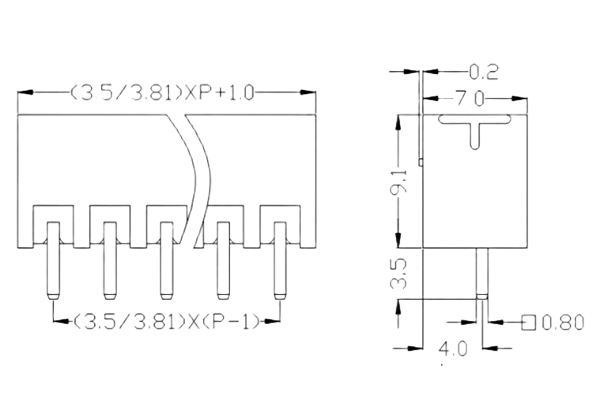 PCB Screw Terminal Block - XY126V-5.0