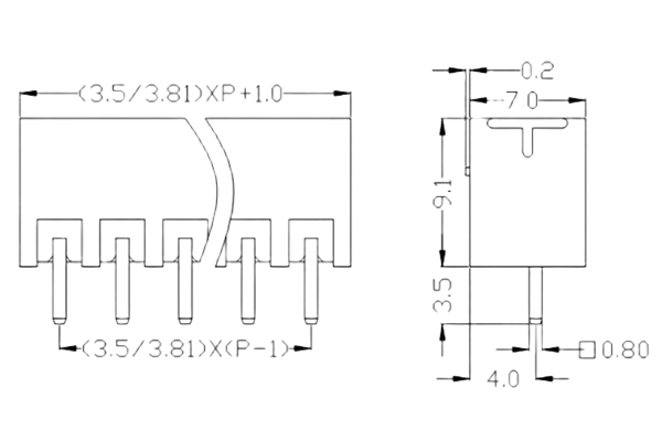 PCB Screw Terminal Block - XY126V-5.0