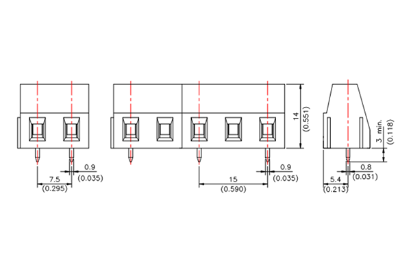 PCB Screw Terminal Block - XY126V-5.0