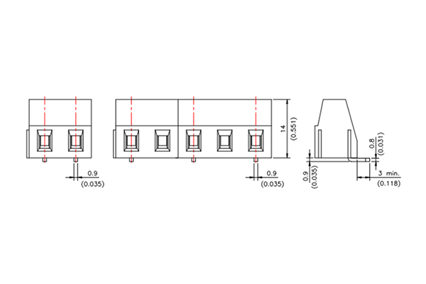 PCB Screw Terminal Block - XY126V-5.0