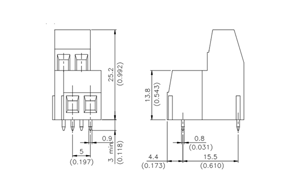 PCB Screw Terminal Block - XY126V-5.0