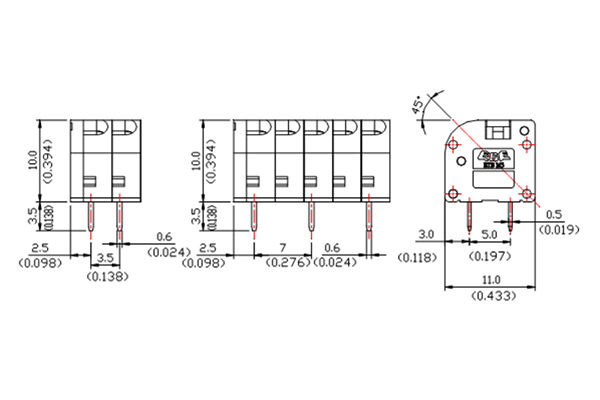 PCB Screw Terminal Block - XY126V-5.0