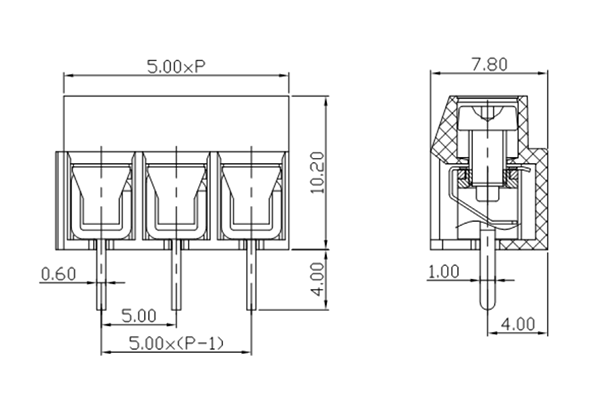 PCB Screw Terminal Block - XY126V-5.0