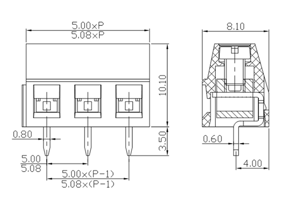 PCB Screw Terminal Block - XY126V-5.0