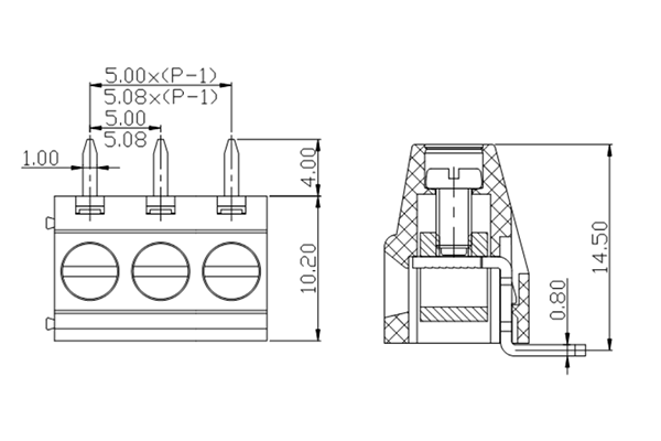 PCB Screw Terminal Block - XY126V-5.0