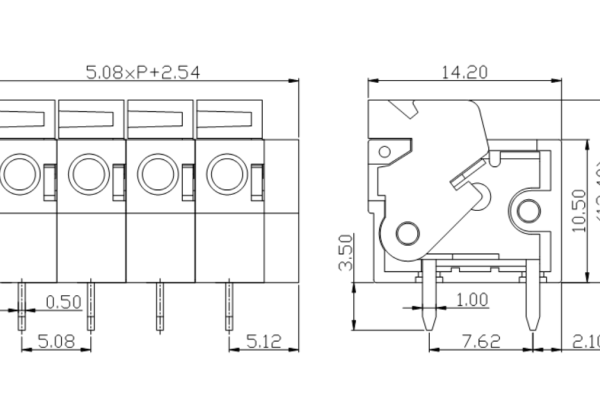 PCB Screw Terminal Block - XY126V-5.0