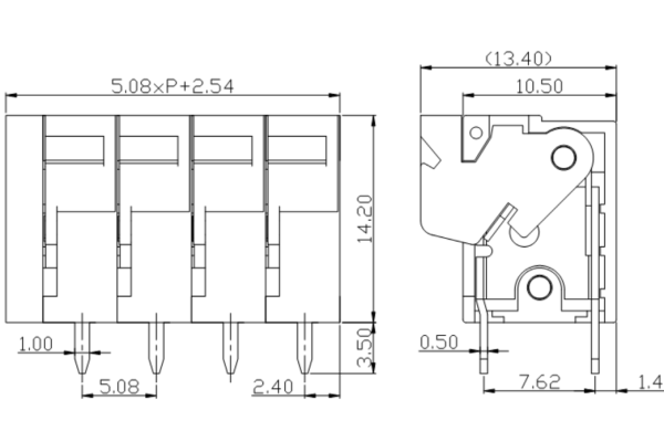 PCB Screw Terminal Block - XY126V-5.0