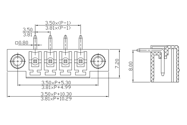 PCB Screw Terminal Block - XY126V-5.0