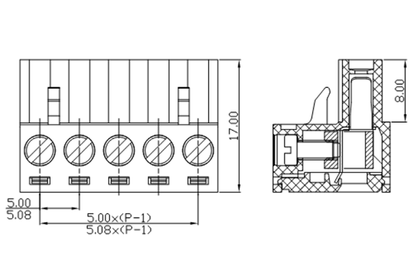 PCB Screw Terminal Block - XY126V-5.0