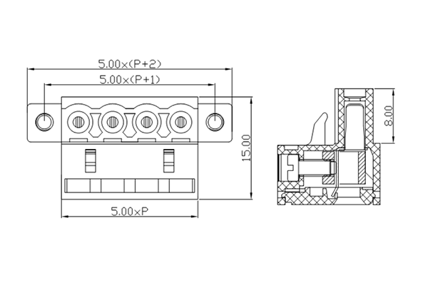 PCB Screw Terminal Block - XY126V-5.0