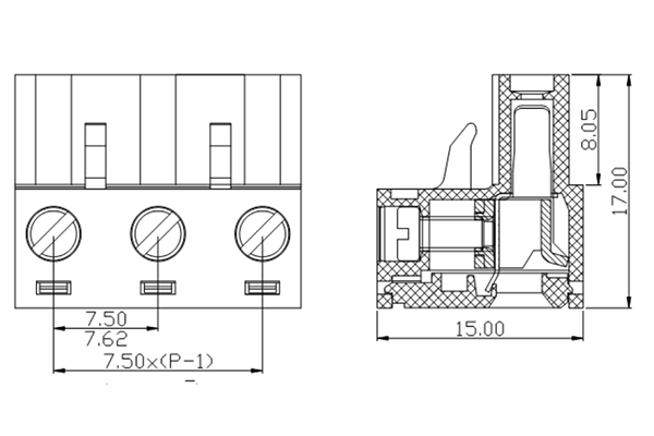 PCB Screw Terminal Block - XY126V-5.0