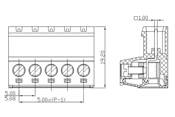PCB Screw Terminal Block - XY126V-5.0