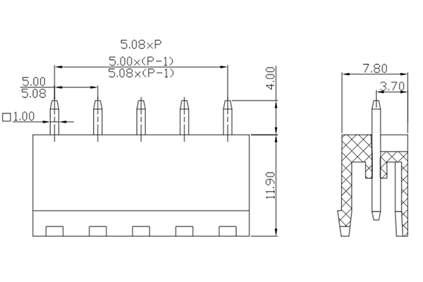 PCB Screw Terminal Block - XY126V-5.0